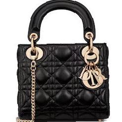 Dior Medium Lady Dior Bag in Black Cannage Lambskin