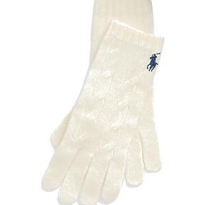 Polo Ralph Lauren Cable-Knit Wool-Cashmere Gloves