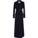  Carolina Herrera Notch Collar Full Length Coat