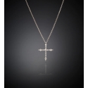  Chiara Ferragni Gothic Cross Pendant Necklace in Silver