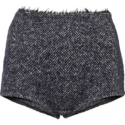  Christopher Esber High-Rise Herringbone Shorts