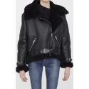  Saint Laurent Shearling Zipped Jacket