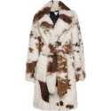  Bottega Veneta Regular Fit Spotted Shearling Coat