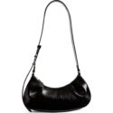  Elleme Leather Dimple Moon Shoulder Bag