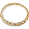  Joseph Saidian & Sons Vintage Diamond & Gold Choker Necklace