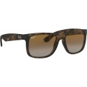  Ray Ban Justin Havana Rubber/Brown Gradient Sunglasses